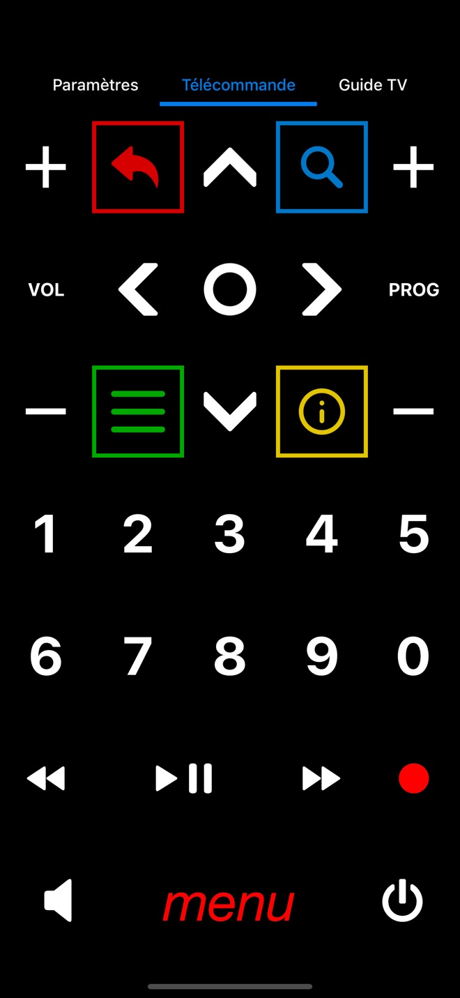 Zapette pour Freebox - capture iPhone 1