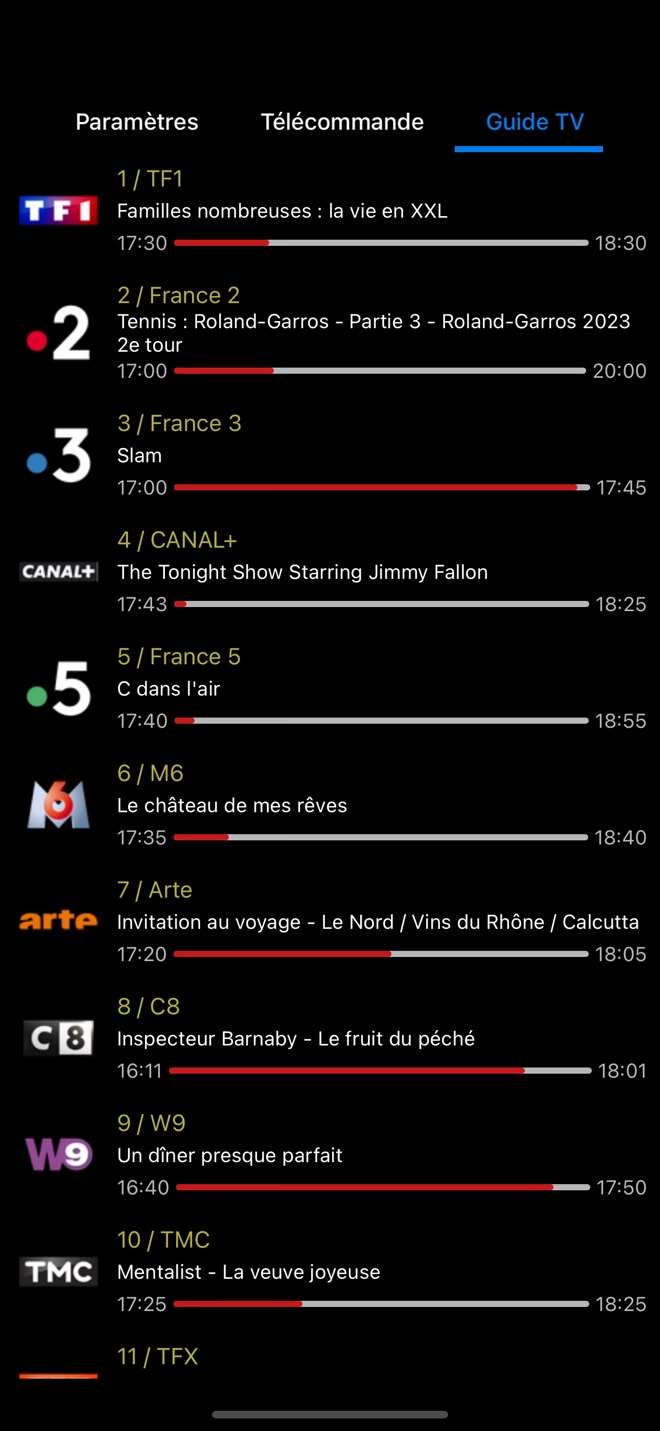 Zapette pour Freebox - capture iPhone 2